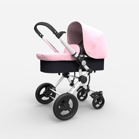 carrito de bebé Cielo 2 en 1 rosa – carritosMDR